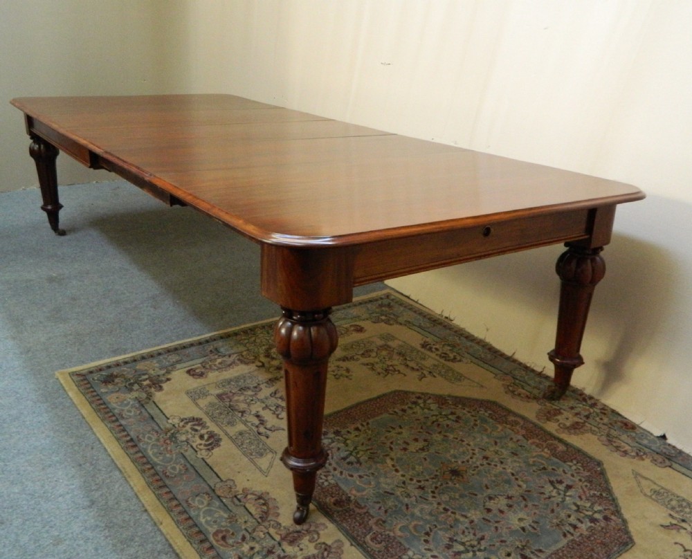 large mahogany dining table