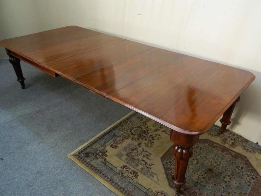 large mahogany dining table View IV