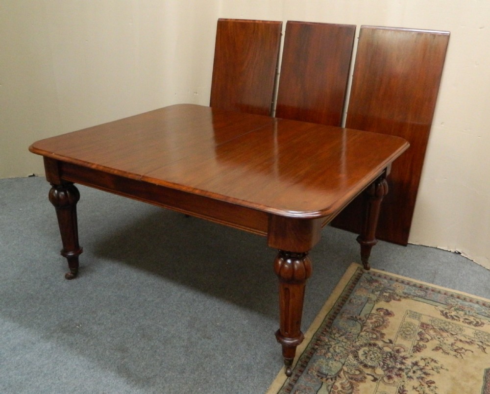 large mahogany dining table View VI