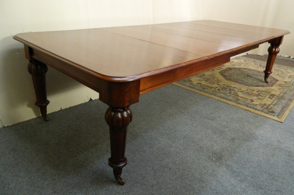 large mahogany dining table View VII