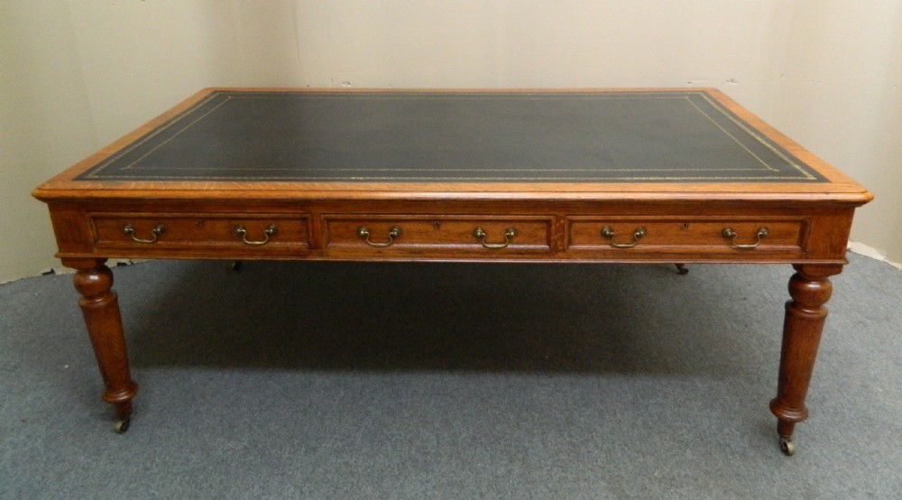 Oak library table