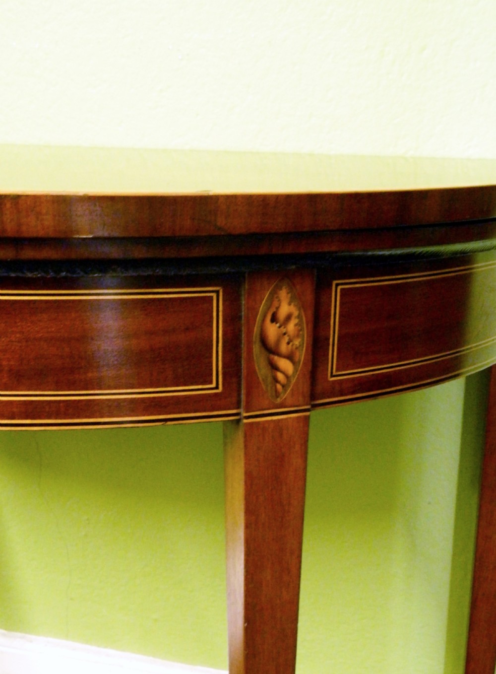 inlaid Georgian mahogany card table View III