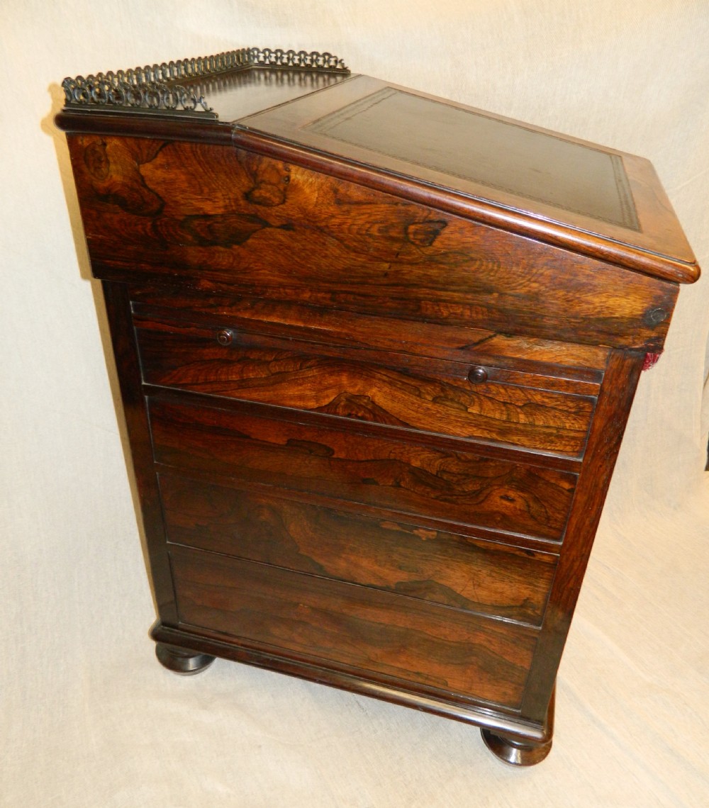 rosewood davenport desk View IV