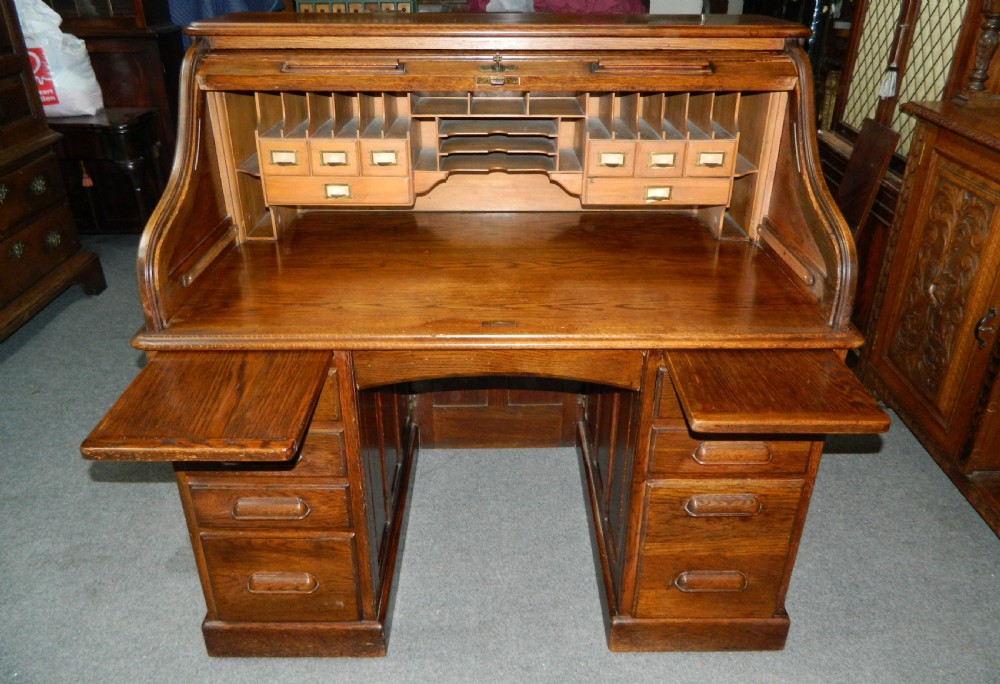 oak roll top desk View V