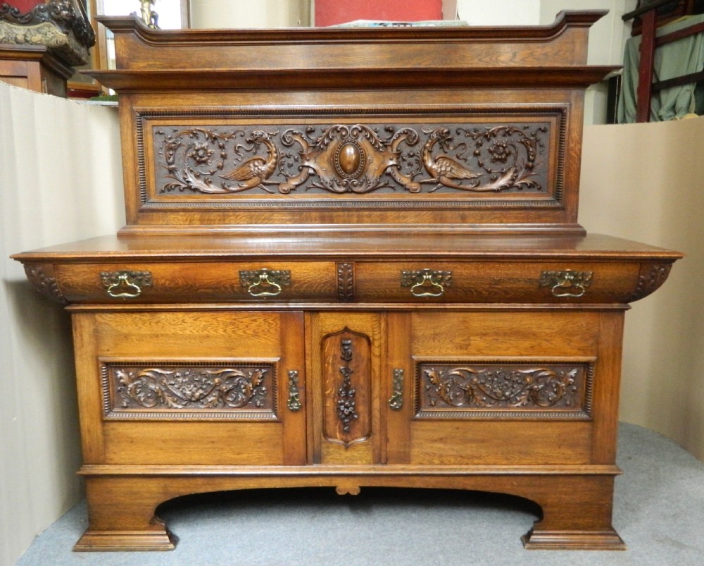 Arts & Crafts oak sideboard