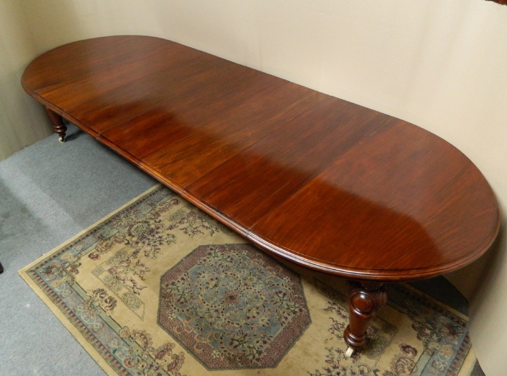 large 12' mahogany extending dining table View VIII