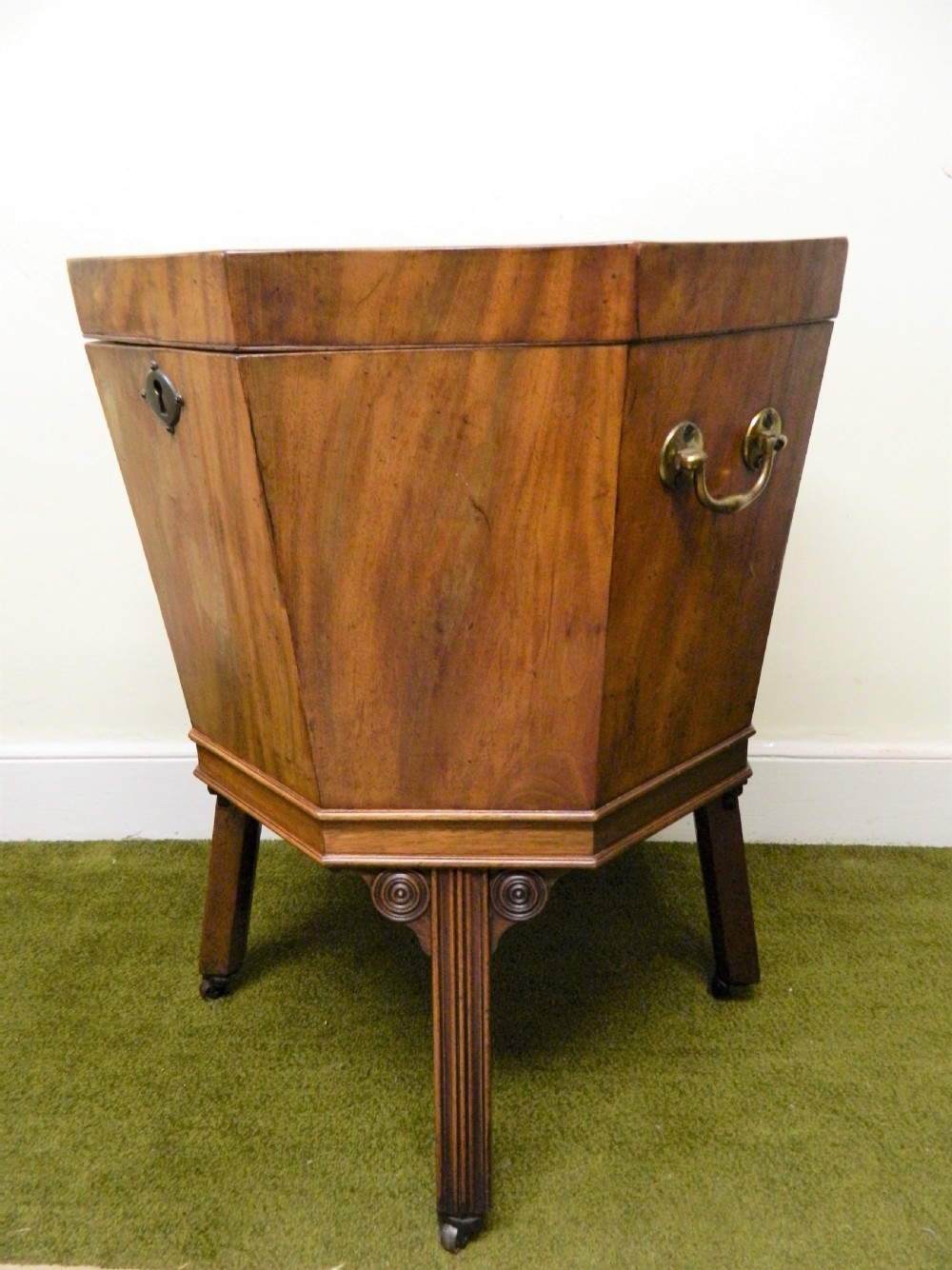 Georgian mahogany wine cooler View IV