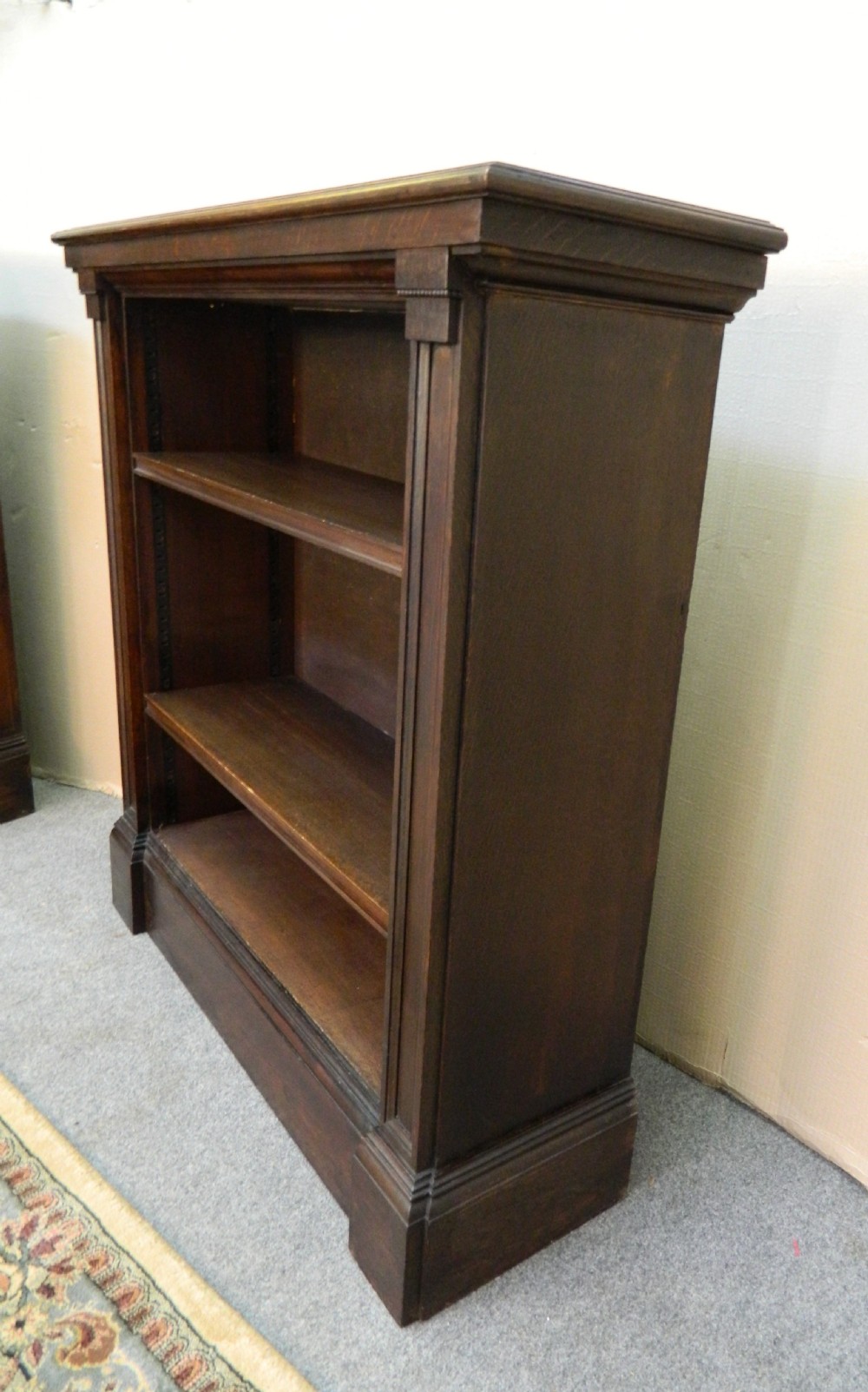 pair of oak bookcases View VII