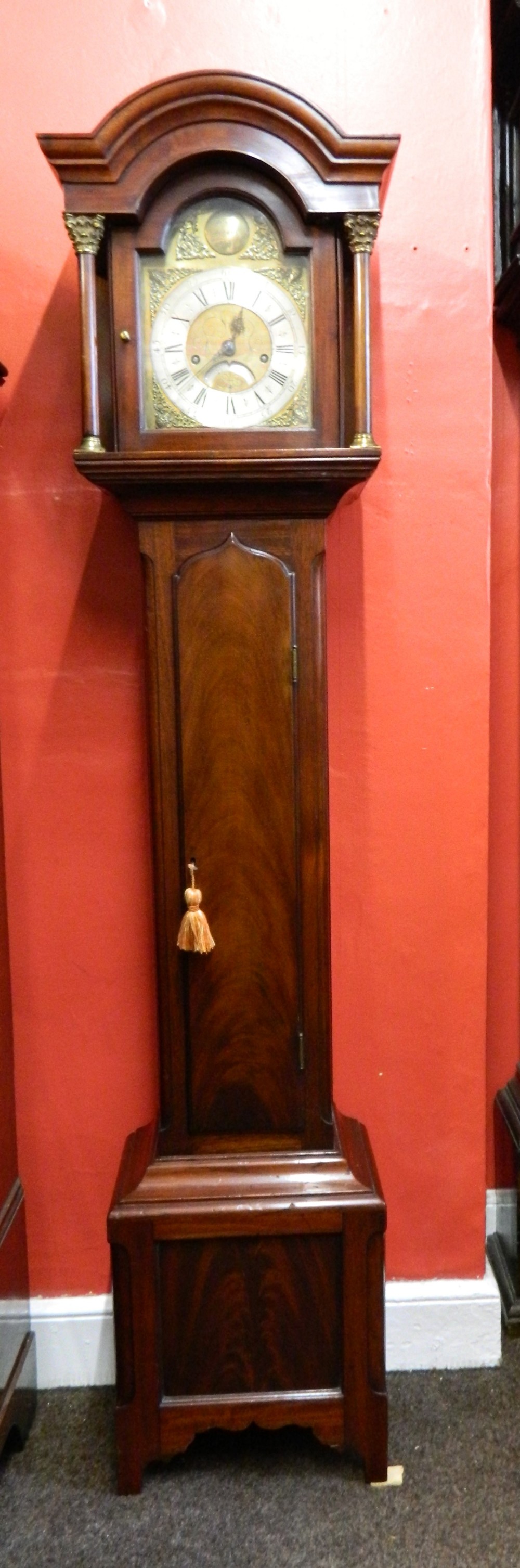 mahogany grandmother clock