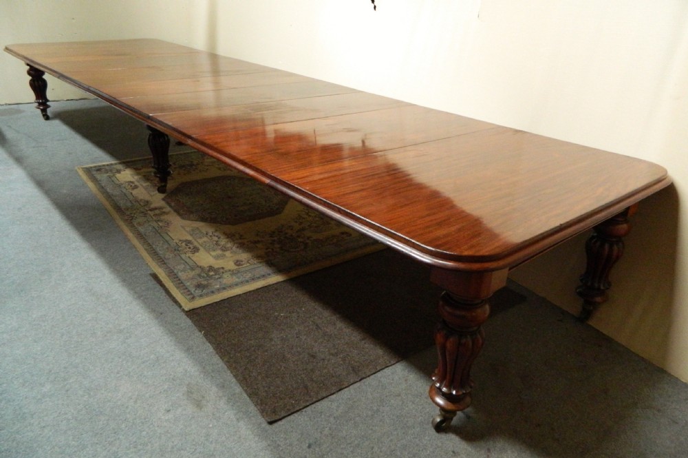 18' extending mahogany dining table View III