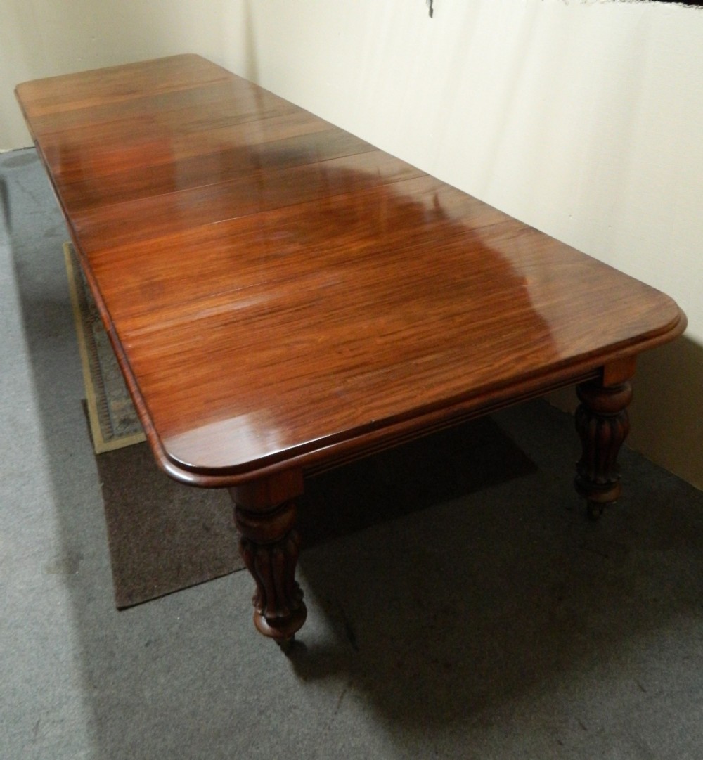 18' extending mahogany dining table View IV