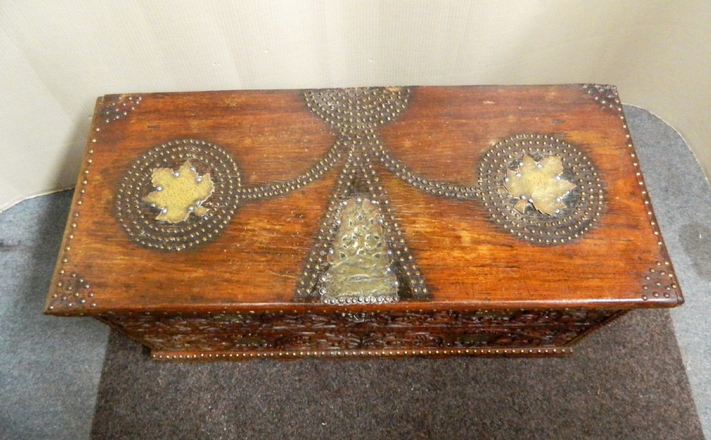 carved Indian trunk  View II