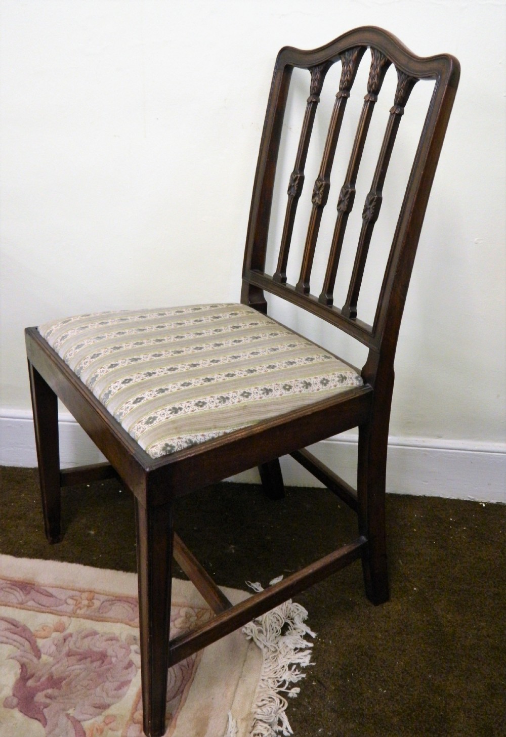 set of 8 mahogany dining chairs View VI