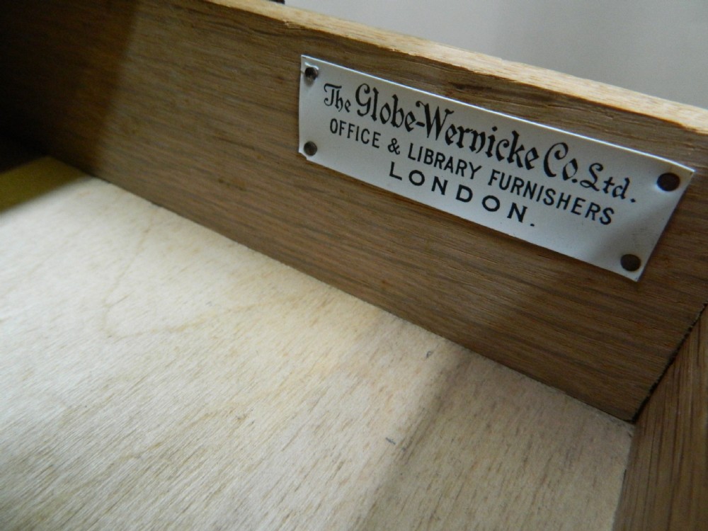 Globe Wernicke oak filing cabinet View V