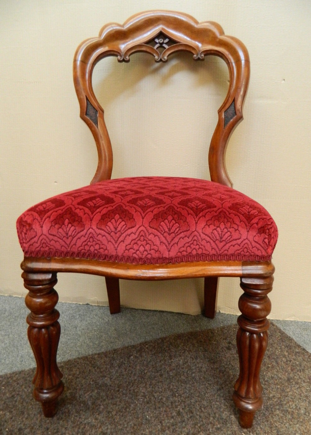 set of 8 mahogany dining chairs View IV