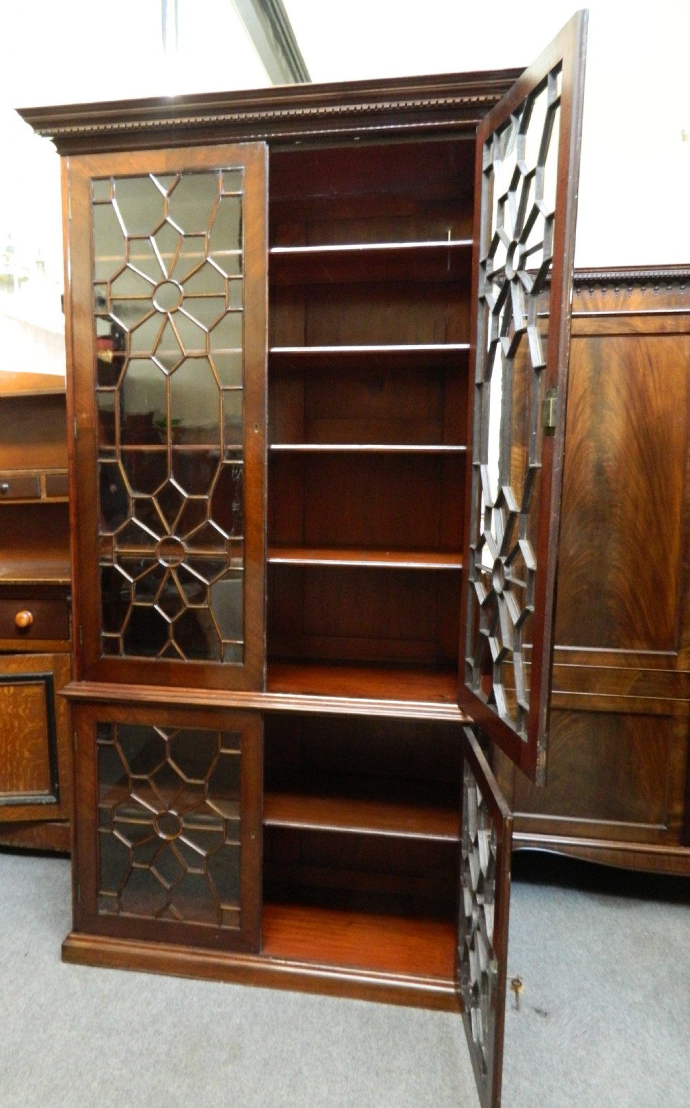 large mahogany cabinet View IV