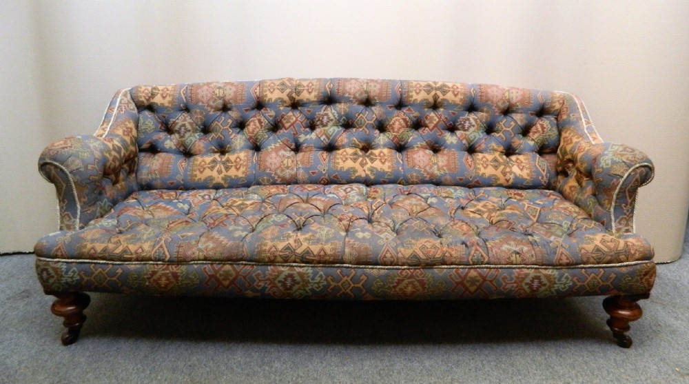 Victorian button back sofa