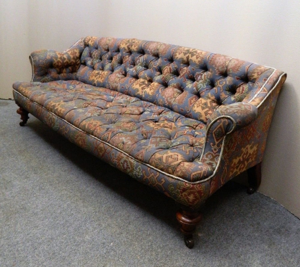 Victorian button back sofa View II