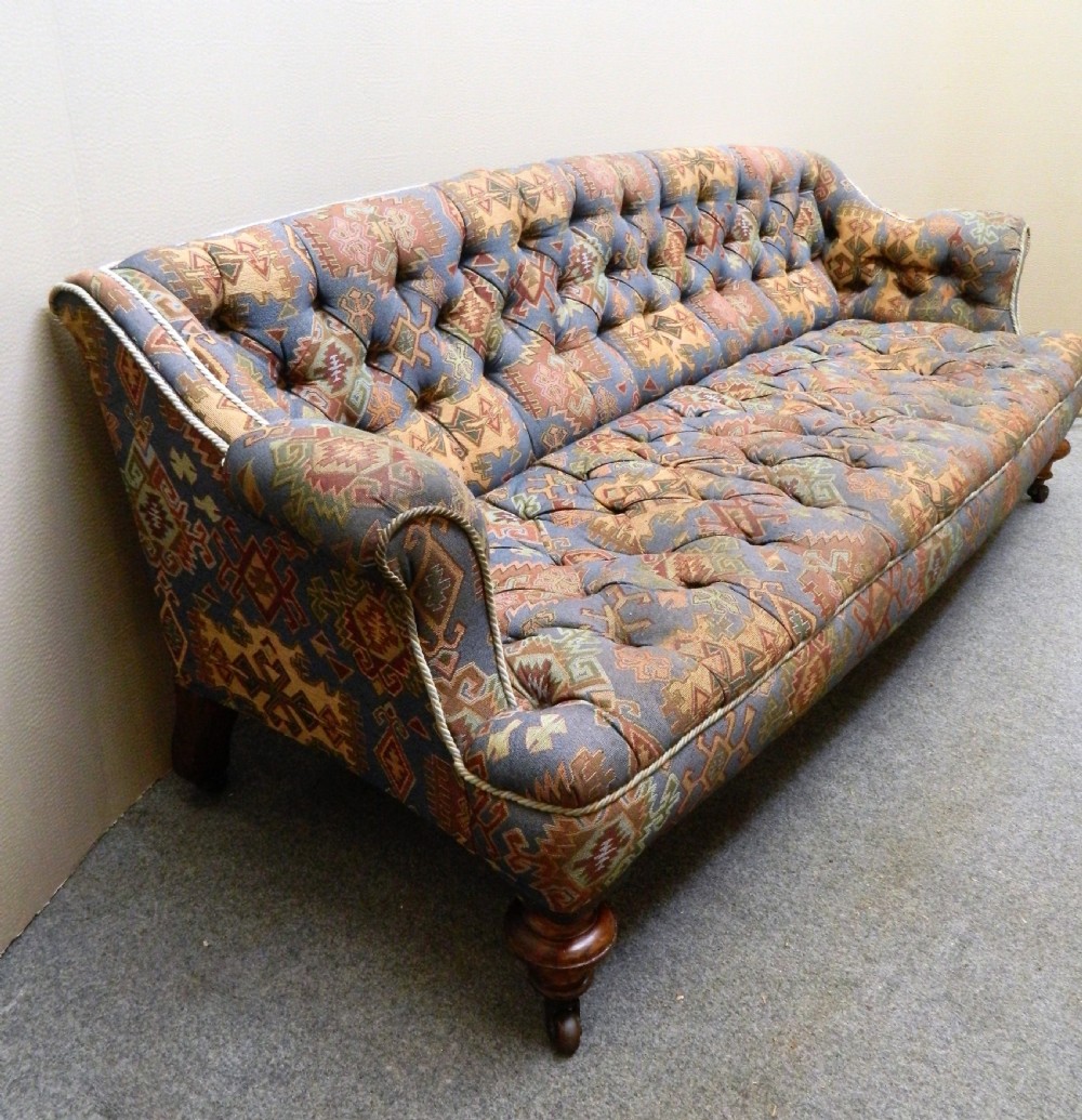 Victorian button back sofa View V