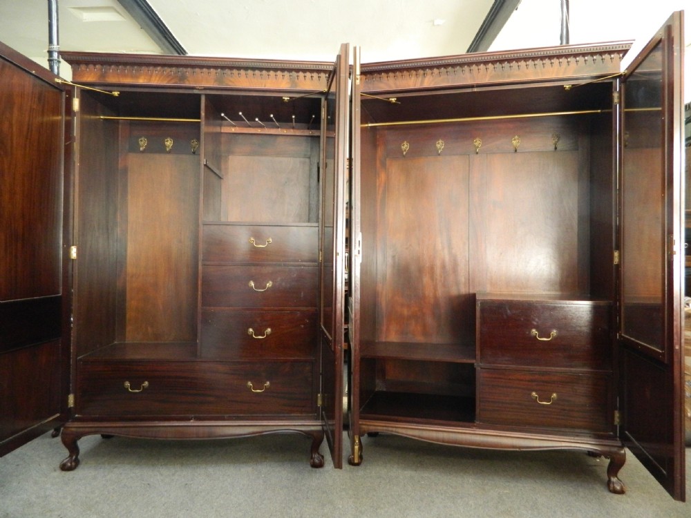 pair of mahogany wardrobes View III