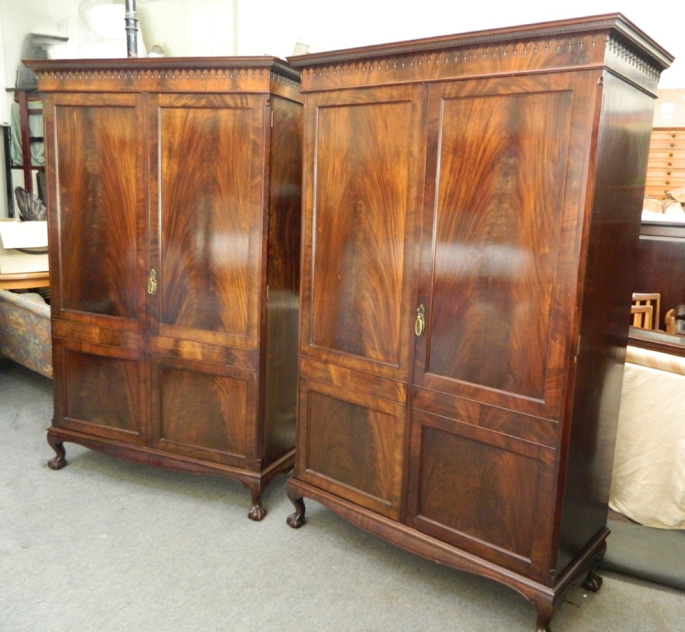 pair of mahogany wardrobes View IV