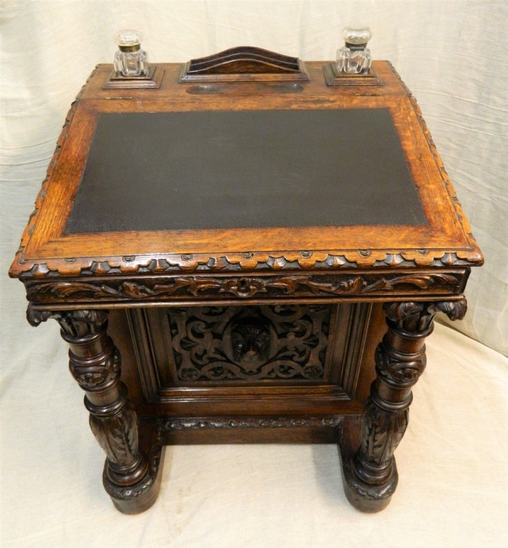 carved oak Davenport View III