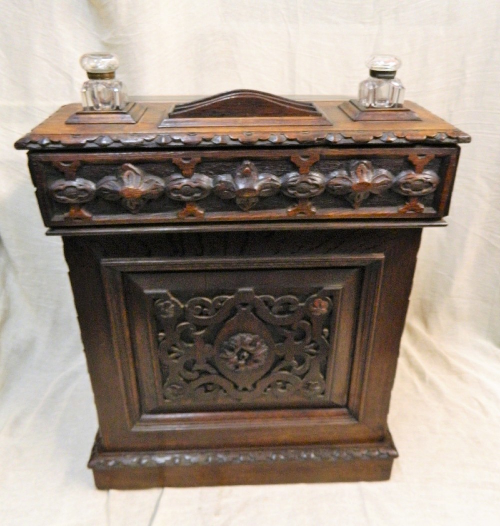 carved oak Davenport View V