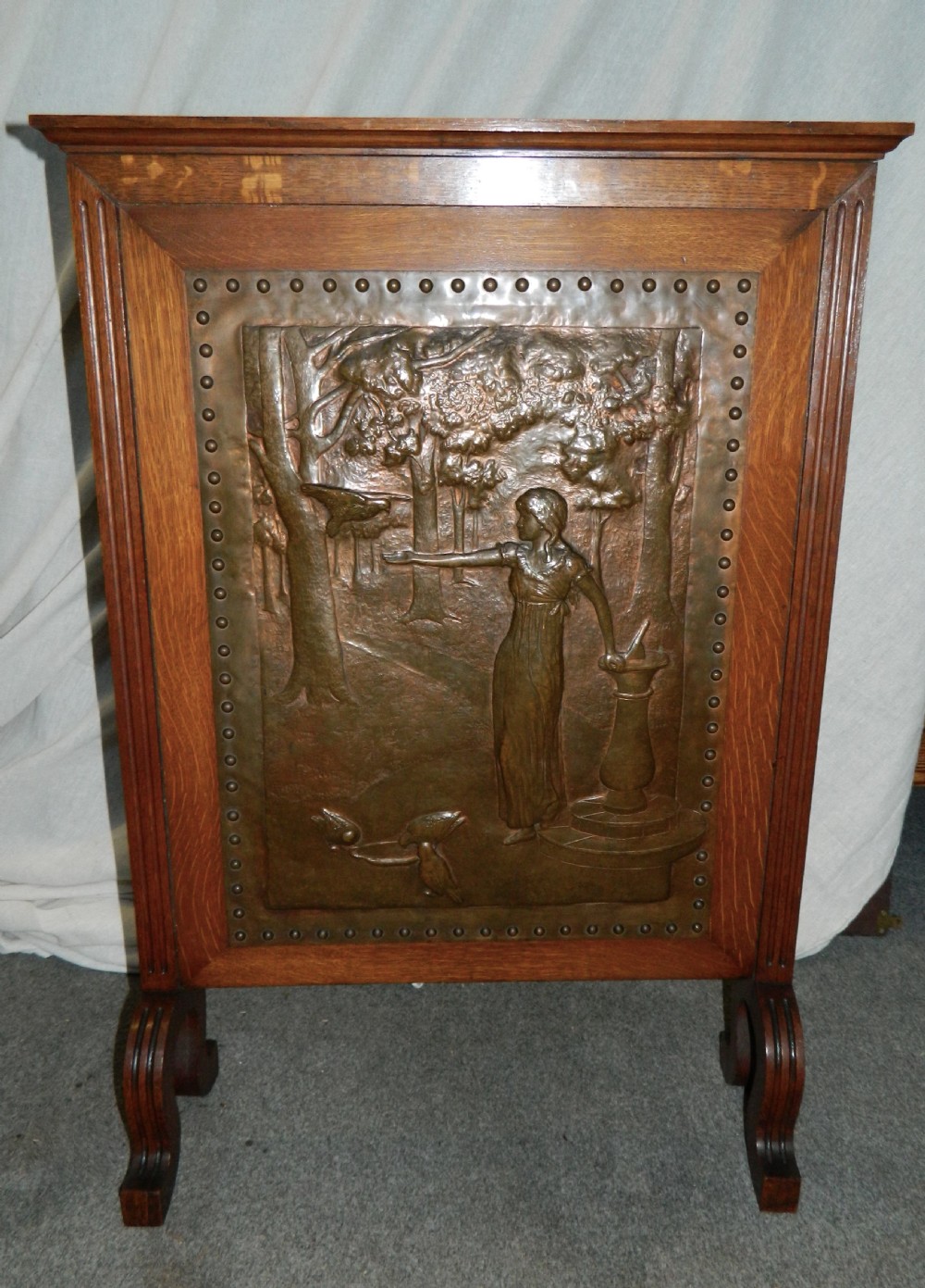 Arts & Crafts fire screen