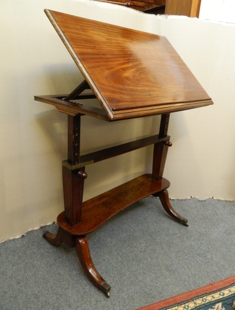 Regency mahogany architect's table