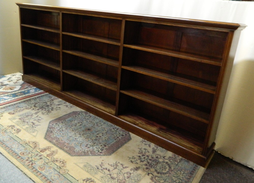 large mahogany bookcase View III