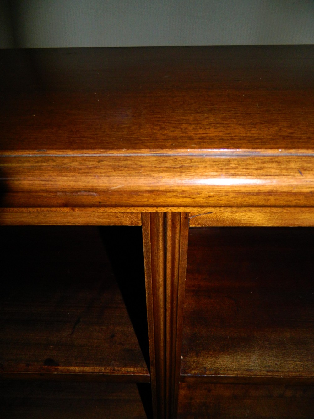 large mahogany bookcase View VI