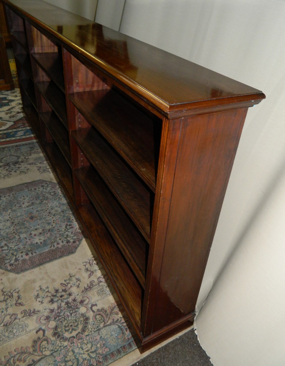 large mahogany bookcase View VII