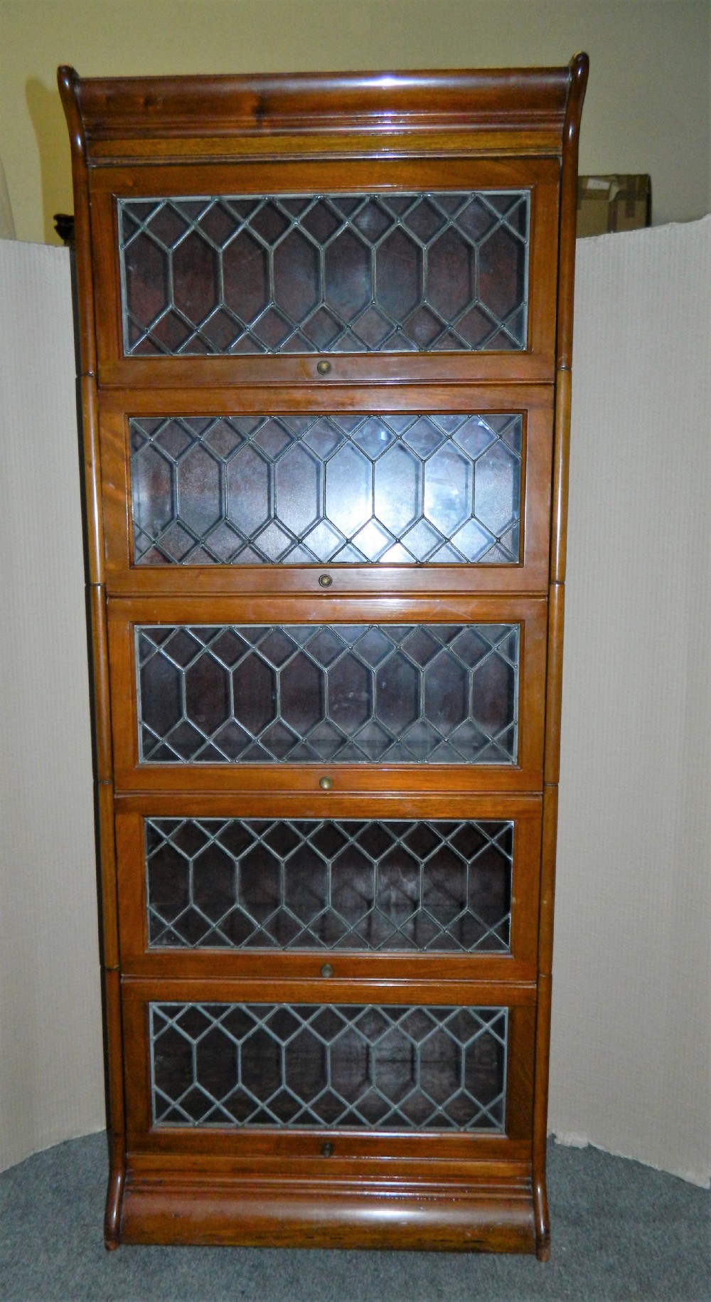 mahogany stacking bookcase