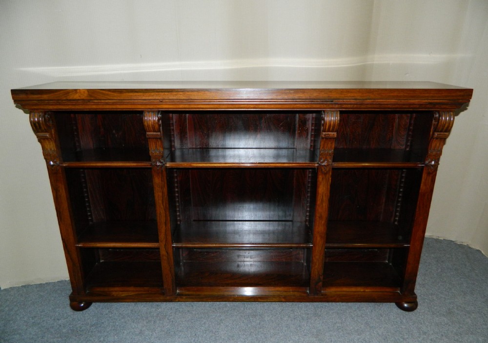 William IV rosewood bookcase