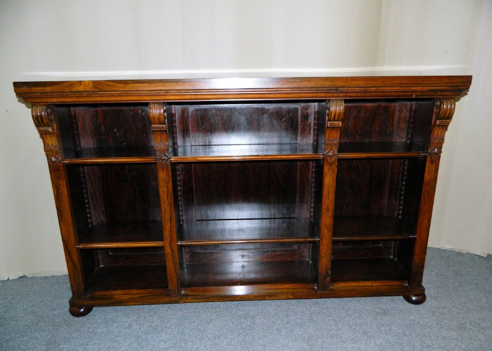 William IV rosewood bookcase View II