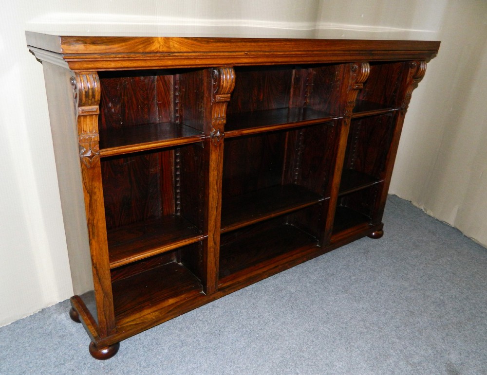 William IV rosewood bookcase View III