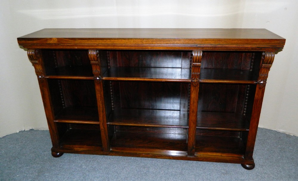 William IV rosewood bookcase View VII