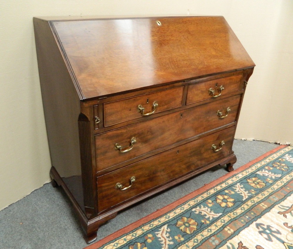 Georgian mahogany bureau View III