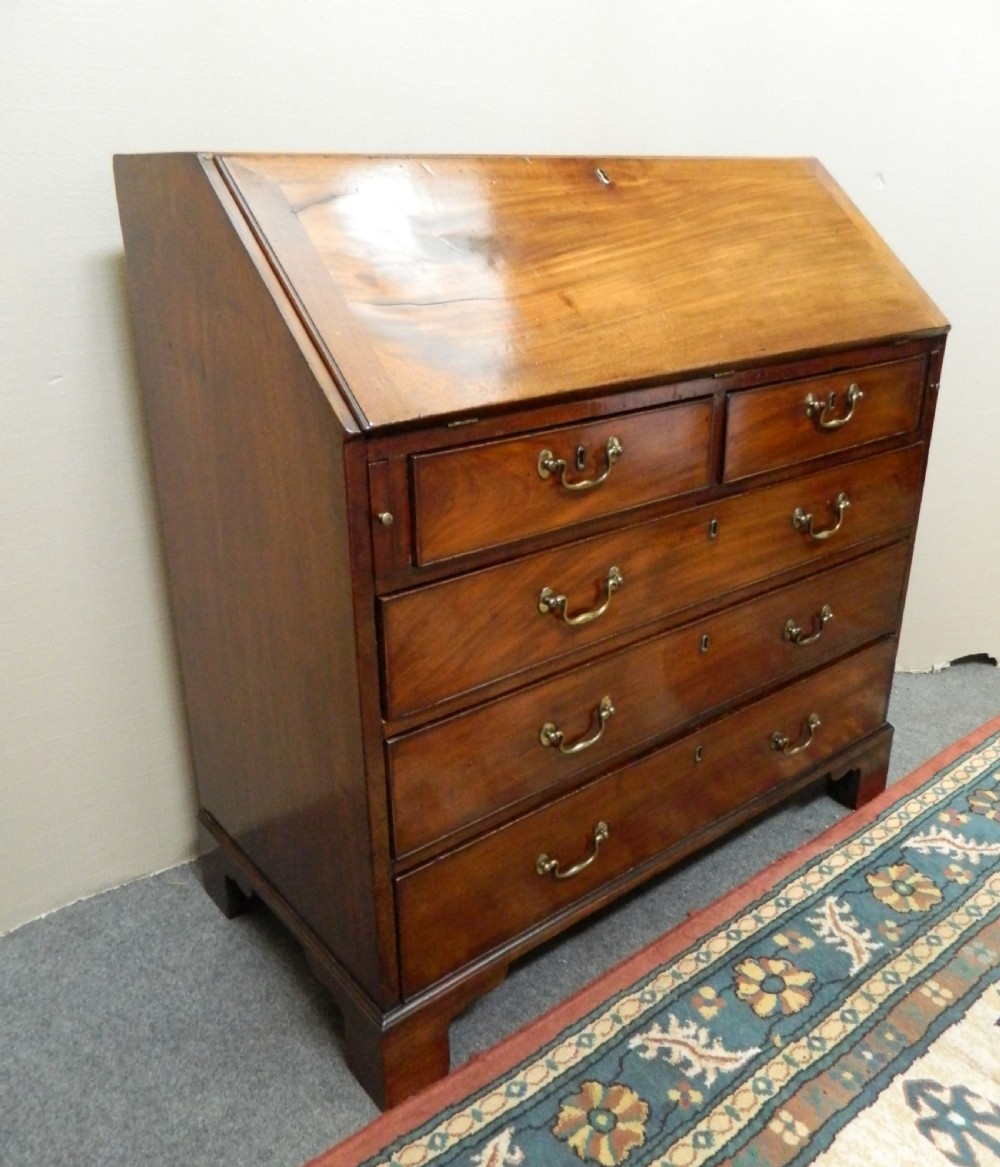 Georgian mahogany bureau View IV