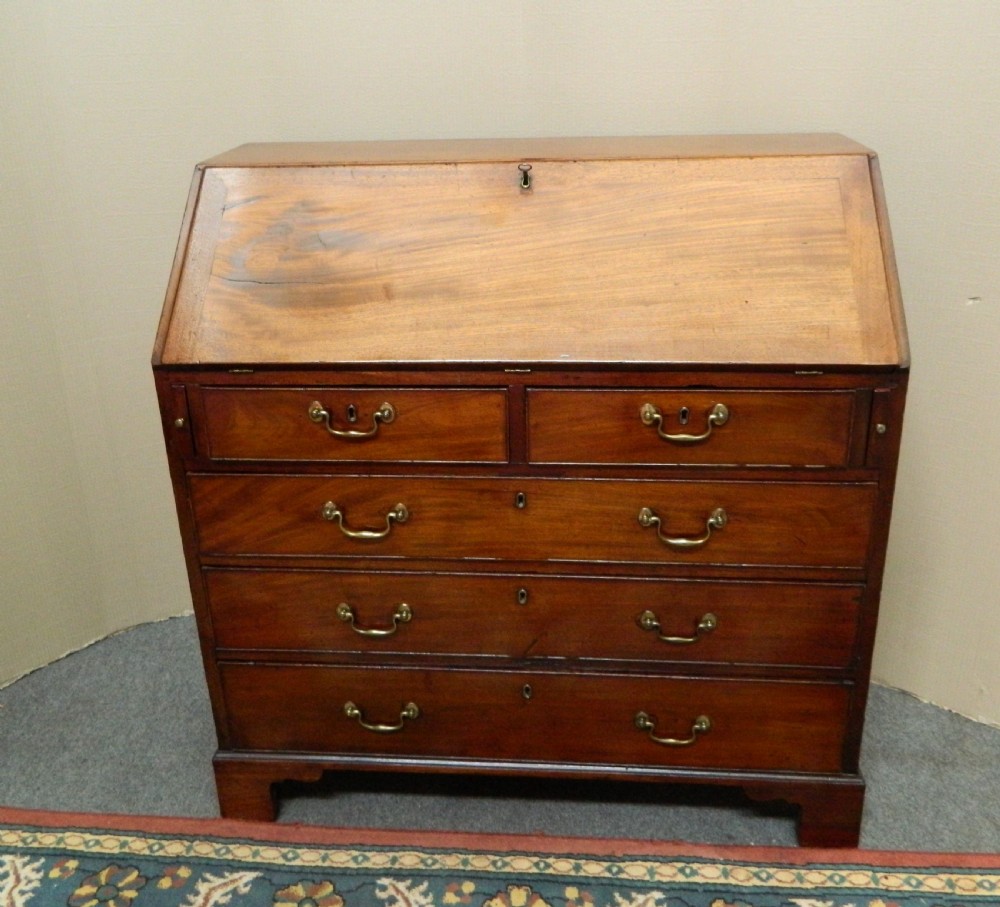 Georgian mahogany bureau View V