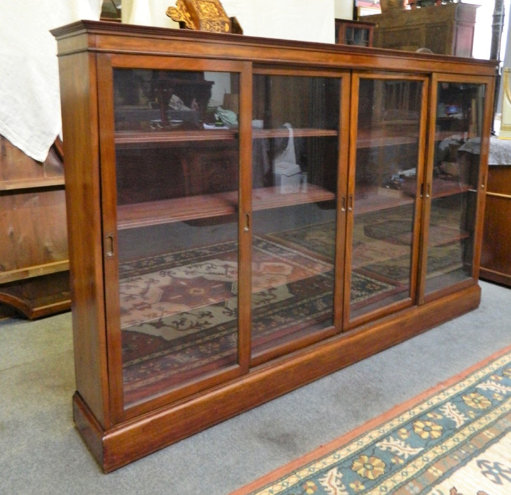 large mahogany bookcase