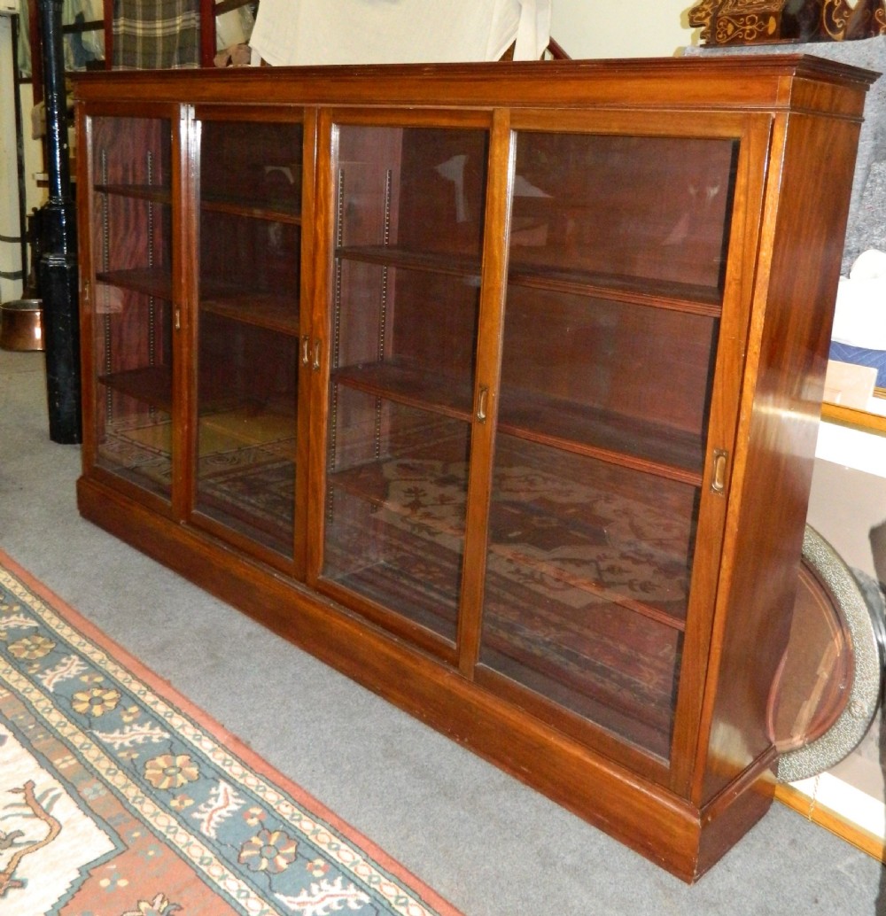 large mahogany bookcase View III
