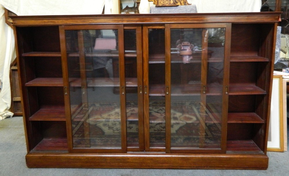 large mahogany bookcase View IV