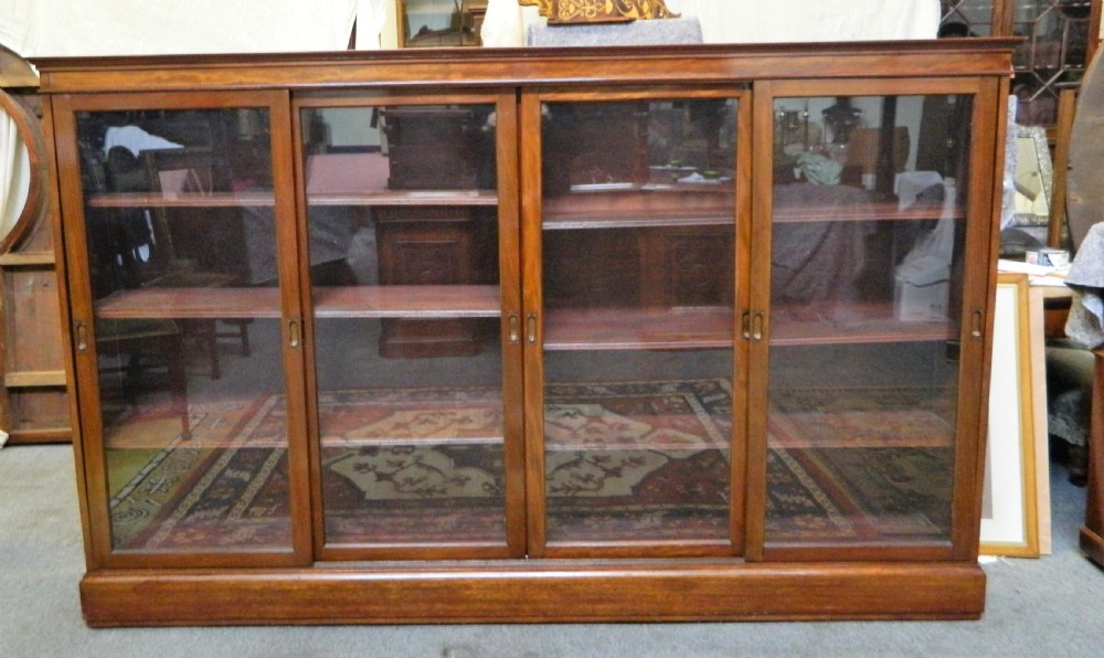 large mahogany bookcase View VI