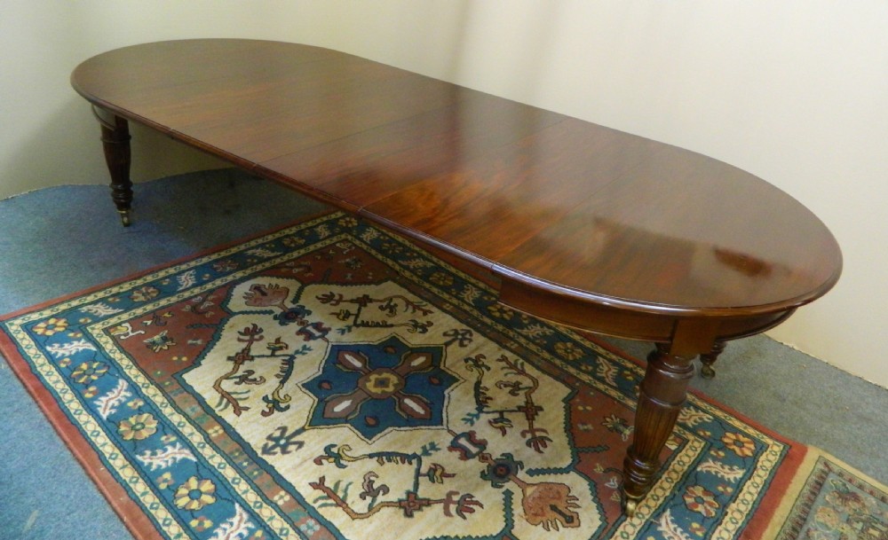large mahogany dining table