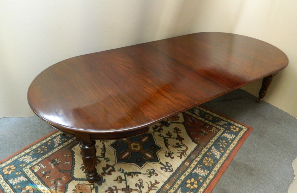 large mahogany dining table View IV