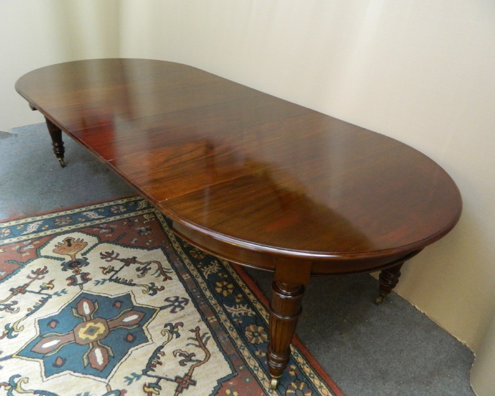 large mahogany dining table View V