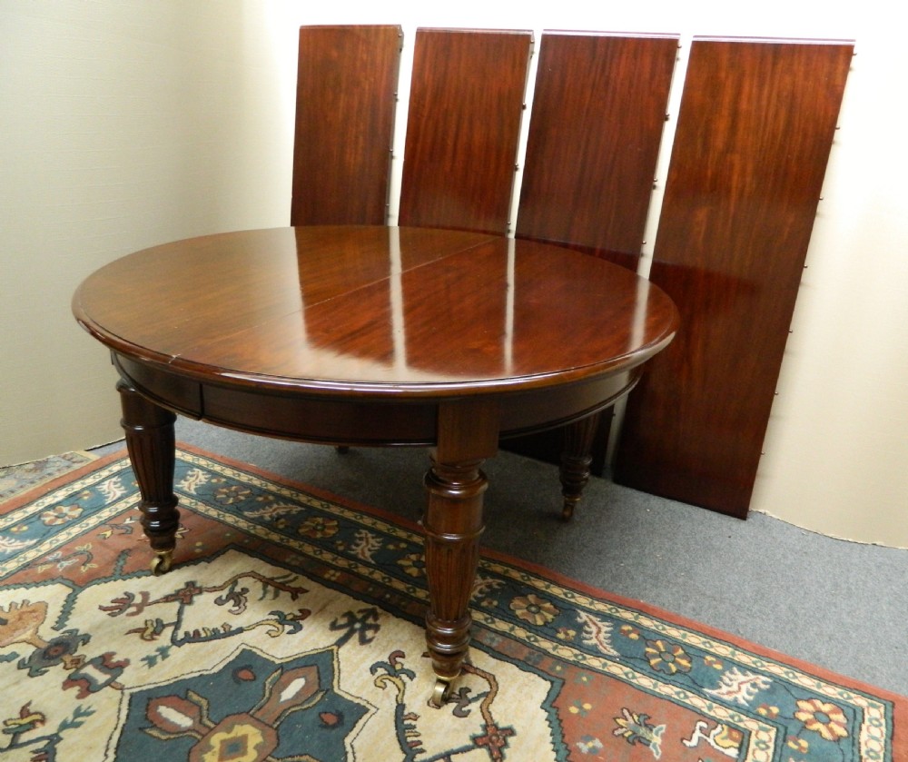 large mahogany dining table View VII