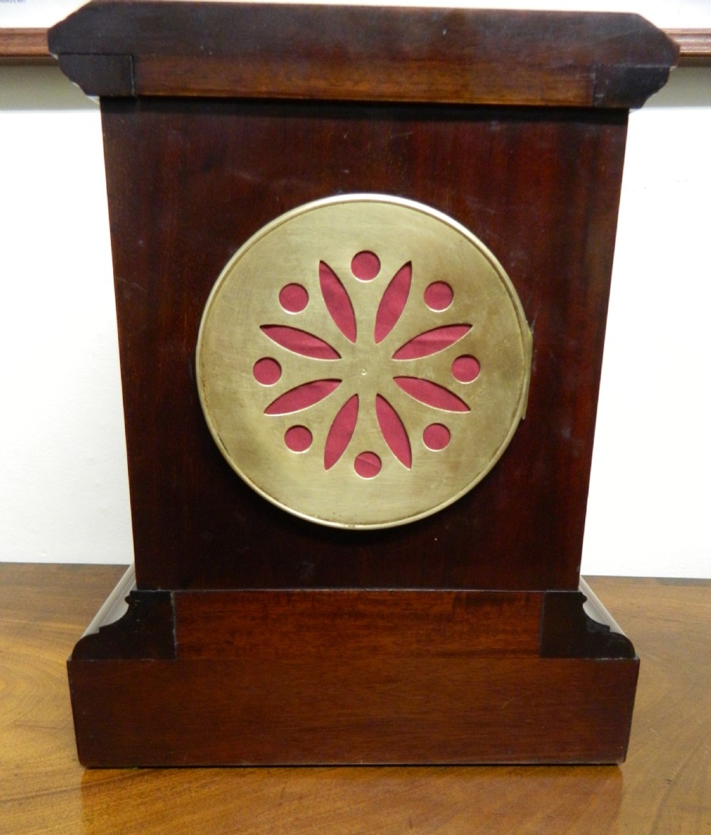  walnut marquetry mantel clock View VII