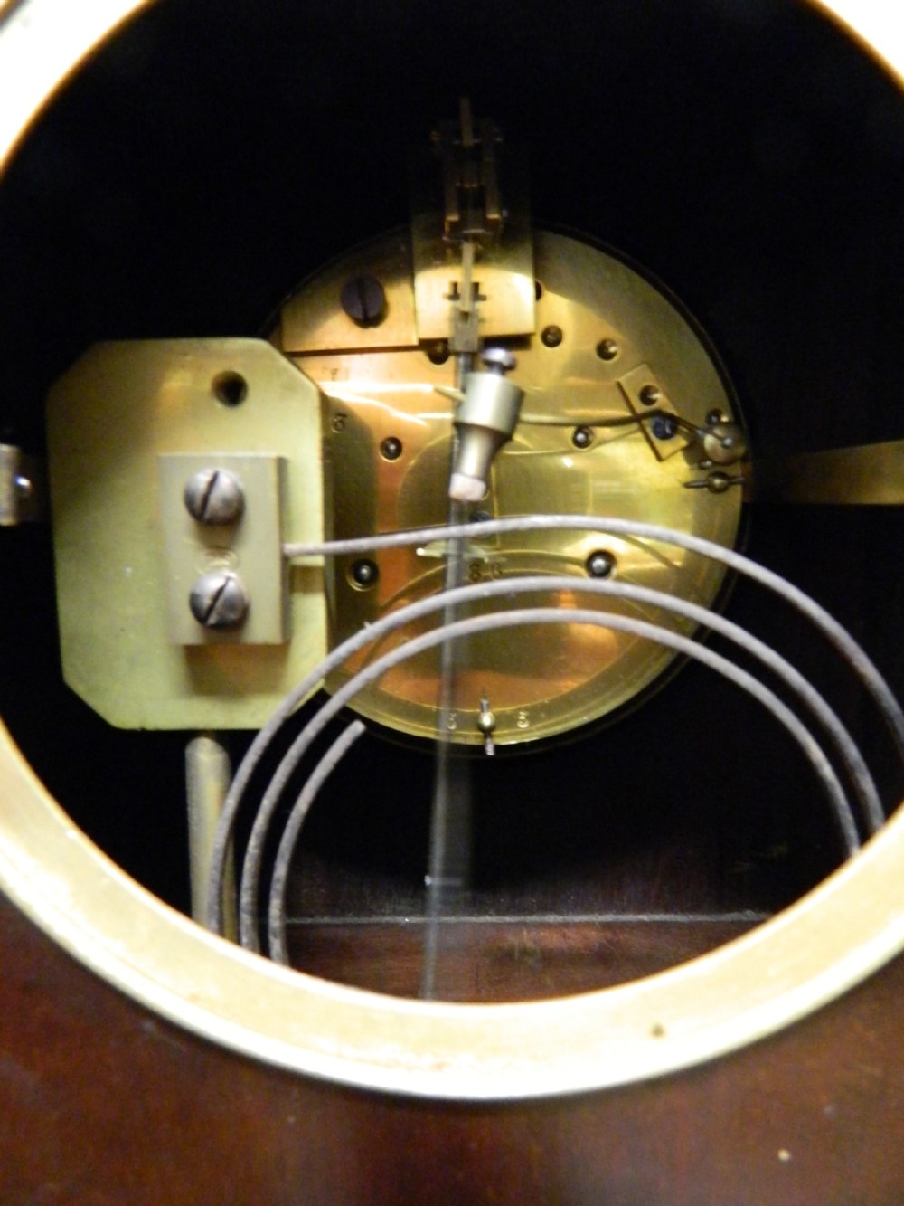  walnut marquetry mantel clock View VIII